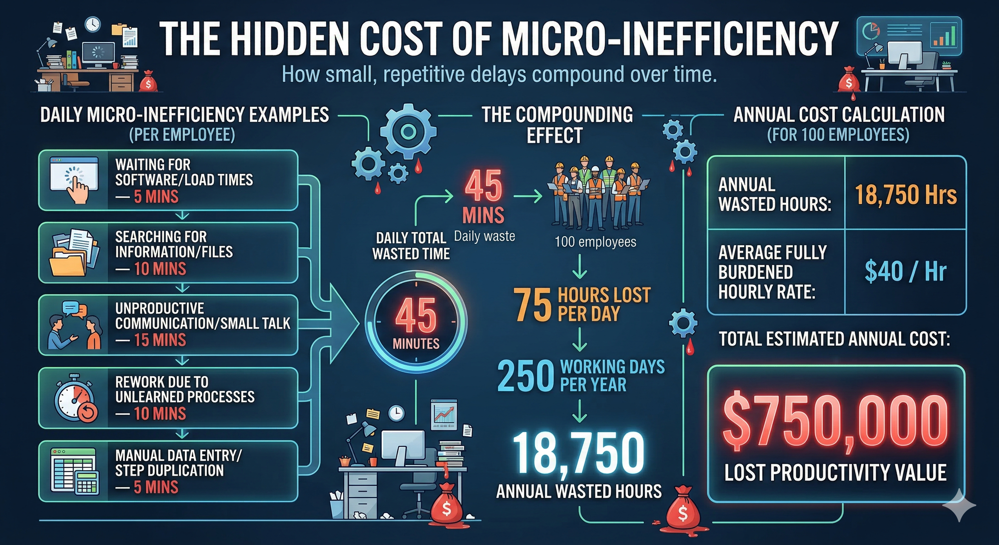 Chart: Annual cost of micro-inefficiencies left unaddressed
