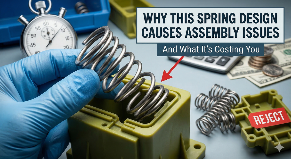 Why This Spring Design Causes Assembly Issues — And What It's Costing You