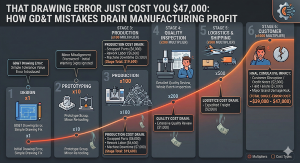That Drawing Error Just Cost You $47,000 - How GD&T Mistakes Drain Manufacturing Profit